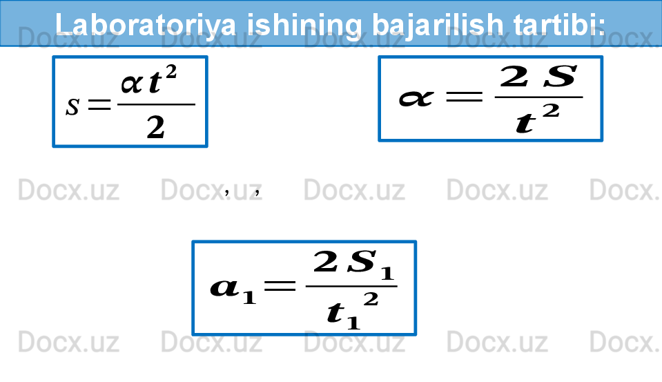 Laboratoriya ishining bajarilish tartibi:??????	=	
??????	??????	
??????	
 	
??????	
??????	=	
??????	??????	
??????	
??????	
??????	
??????	
=	
??????	??????	
??????	
??????	
??????	
??????
,    ,  