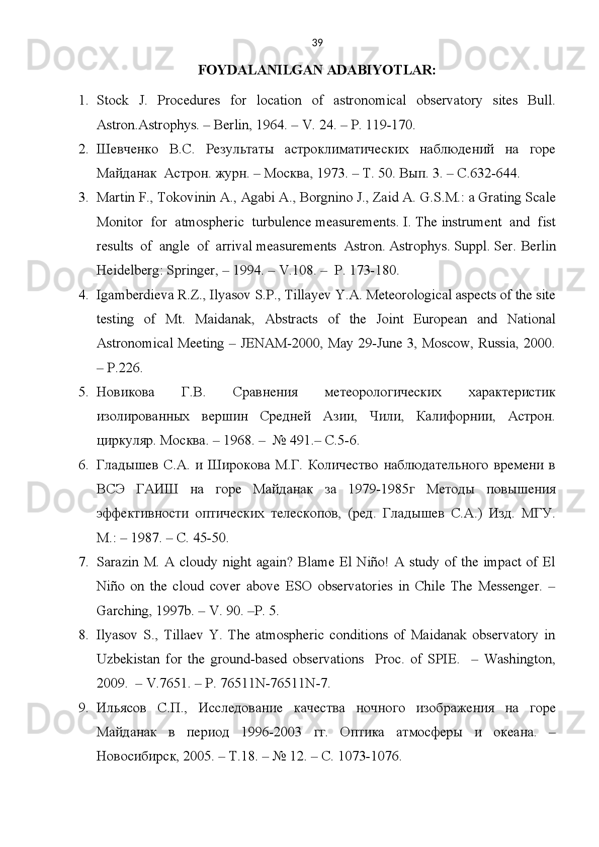 Baland shamol mavsumiy statistikasi
2.2-jadval O
y	
M
a’lum
otlar soni	
M
inim
al m
iqdor	
O‘rtacha m
iqdor 	
M
edianna 	
m
iqdori	
M
aksim
al m
iqdor
Yan var 58 15.3 33.1 30.5 59.2
Fevral 54 14.7 25.5 24.3 48.4
Mart 53 14.8 32.4 30.9 65.0
Aprel 59   9.6 20.9 21.0 35.2
May 58   3.1 25.2 24.4 50.3
Iyun 57   7.3 29.3 31.4 44.2
Iyul 55 11.5 27.2 26.6 41.0
Avgust 57   8.9 25.3 24.9 40.0
Sentabr 58   2.8 25.0 25.9 44.5
Oktabr 46   8.2 20.7 17.3 39.7
Noyabr 56   9.1 24.8 21.2 62.4
Dekabr 60 13.2 35.3 35.7 52.6
Yillik 671   2.8 27.2 26.4 65.033