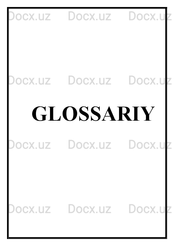 GLOSSARIY 