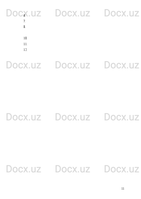 6.
7.
8.
10.
11.
12.
11 