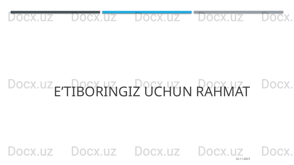 E’TIBORINGIZ UCHUN RAHMAT
22.11.2025    