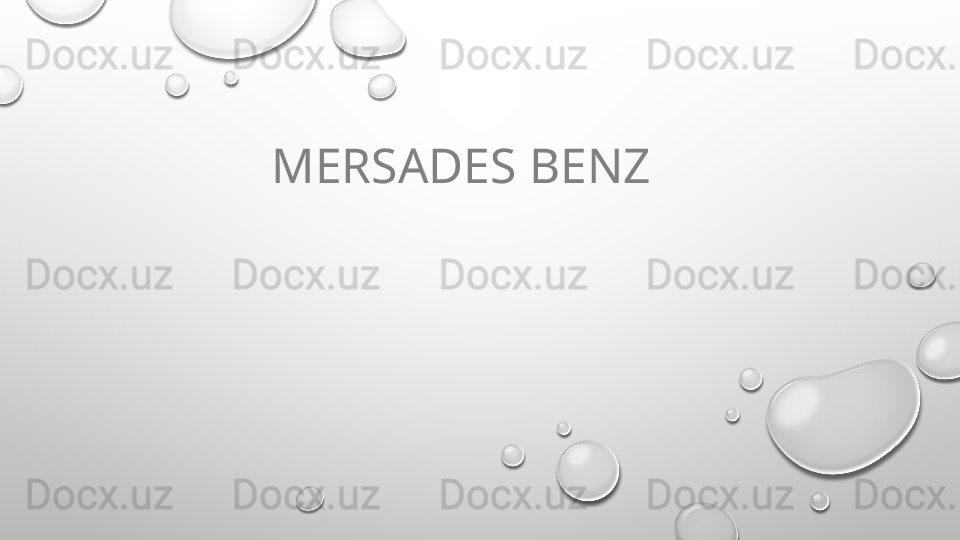 MERSADES BENZ