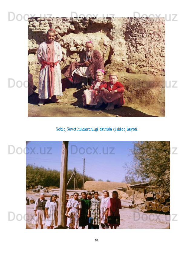 Sobiq Sovet hukmronligi davrida qishloq hayoti
58 