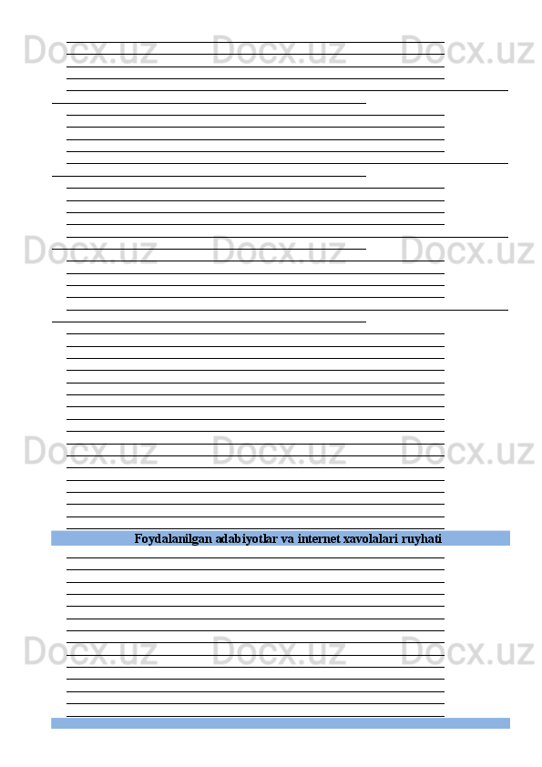 ___________________________________________________________________________________
___________________________________________________________________________________
___________________________________________________________________________________
___________________________________________________________________________________
_________________________________________________________________________________________________
_____________________________________________________________________
___________________________________________________________________________________
___________________________________________________________________________________
___________________________________________________________________________________
___________________________________________________________________________________
_________________________________________________________________________________________________
_____________________________________________________________________
___________________________________________________________________________________
___________________________________________________________________________________
___________________________________________________________________________________
___________________________________________________________________________________
_________________________________________________________________________________________________
_____________________________________________________________________
___________________________________________________________________________________
___________________________________________________________________________________
___________________________________________________________________________________
___________________________________________________________________________________
_________________________________________________________________________________________________
_____________________________________________________________________
___________________________________________________________________________________
___________________________________________________________________________________
___________________________________________________________________________________
___________________________________________________________________________________
___________________________________________________________________________________
___________________________________________________________________________________
___________________________________________________________________________________
___________________________________________________________________________________
___________________________________________________________________________________
___________________________________________________________________________________
___________________________________________________________________________________
___________________________________________________________________________________
___________________________________________________________________________________
___________________________________________________________________________________
___________________________________________________________________________________
___________________________________________________________________________________
___________________________________________________________________________________
Foydalanilgan adabiyotlar va internet xavolalari ruyhati
___________________________________________________________________________________
___________________________________________________________________________________
___________________________________________________________________________________
___________________________________________________________________________________
___________________________________________________________________________________
___________________________________________________________________________________
___________________________________________________________________________________
___________________________________________________________________________________
___________________________________________________________________________________
___________________________________________________________________________________
___________________________________________________________________________________
___________________________________________________________________________________
___________________________________________________________________________________
___________________________________________________________________________________ 