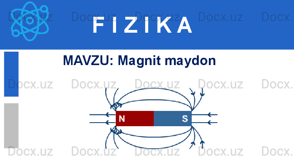 F I Z I K A
MAVZU: Magnit maydon 