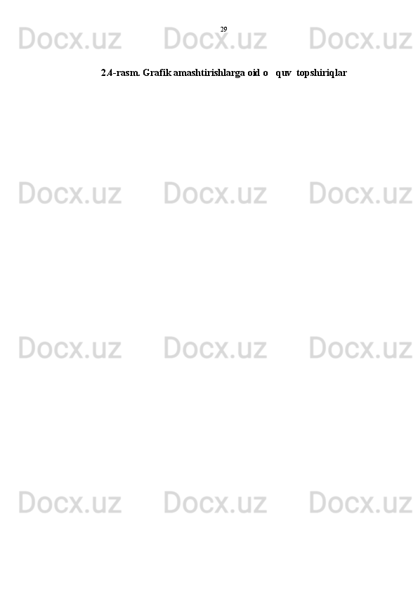 2.4-rasm. Grafik amashtirishlarga oid o quv  topshiriqlar 29 