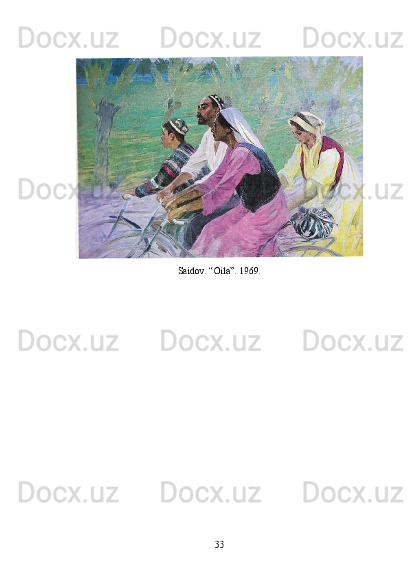 Saidov. “Oila”. 1969.
33 