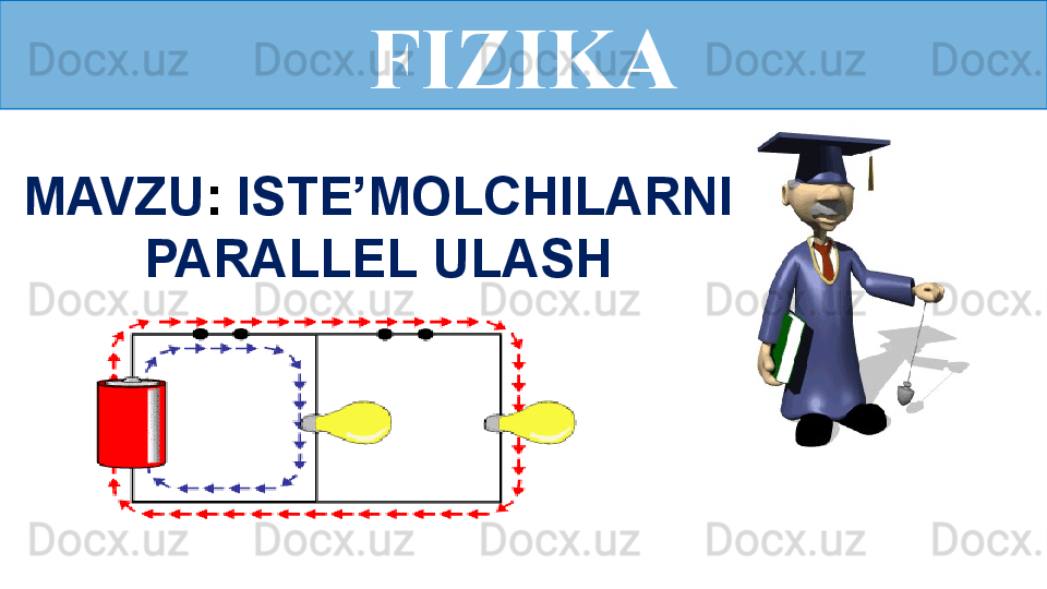 FIZIKA
MAVZU :  ISTE’MOLCHILARNI 
PARALLEL ULASH