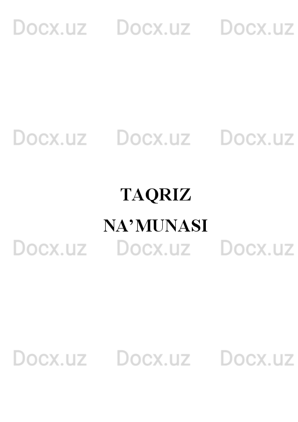 TAQRIZ
NA’MUNASI 