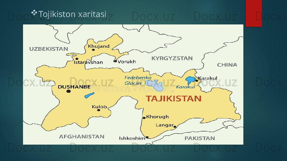 
Tojikiston xaritasi