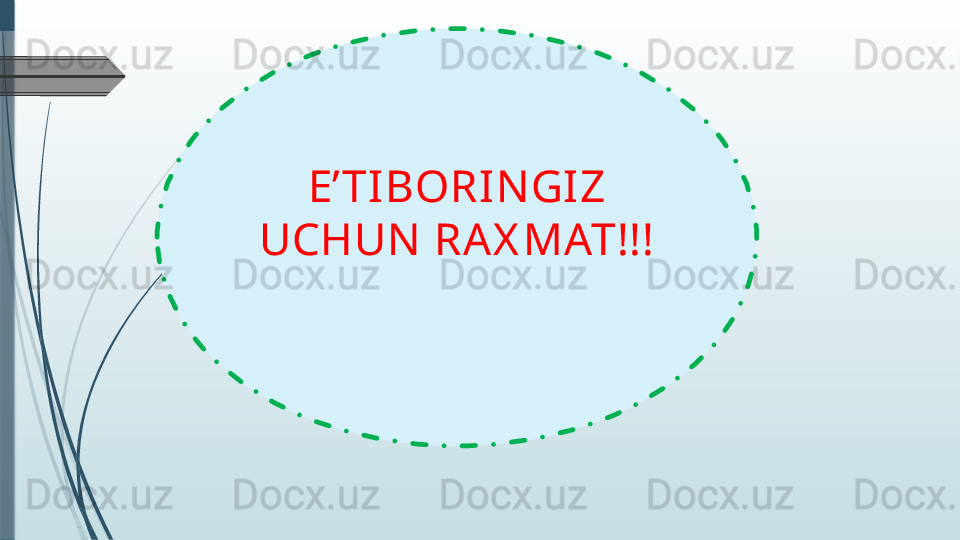 E’ TIBORI NGIZ 
UCHUN  RAX MAT!!!              