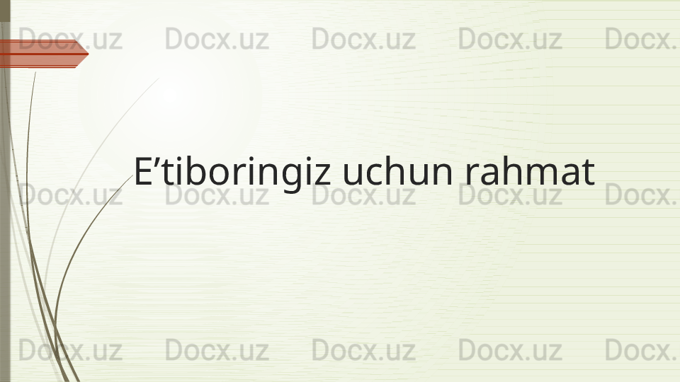 E’tiboringiz uchun rahmat              