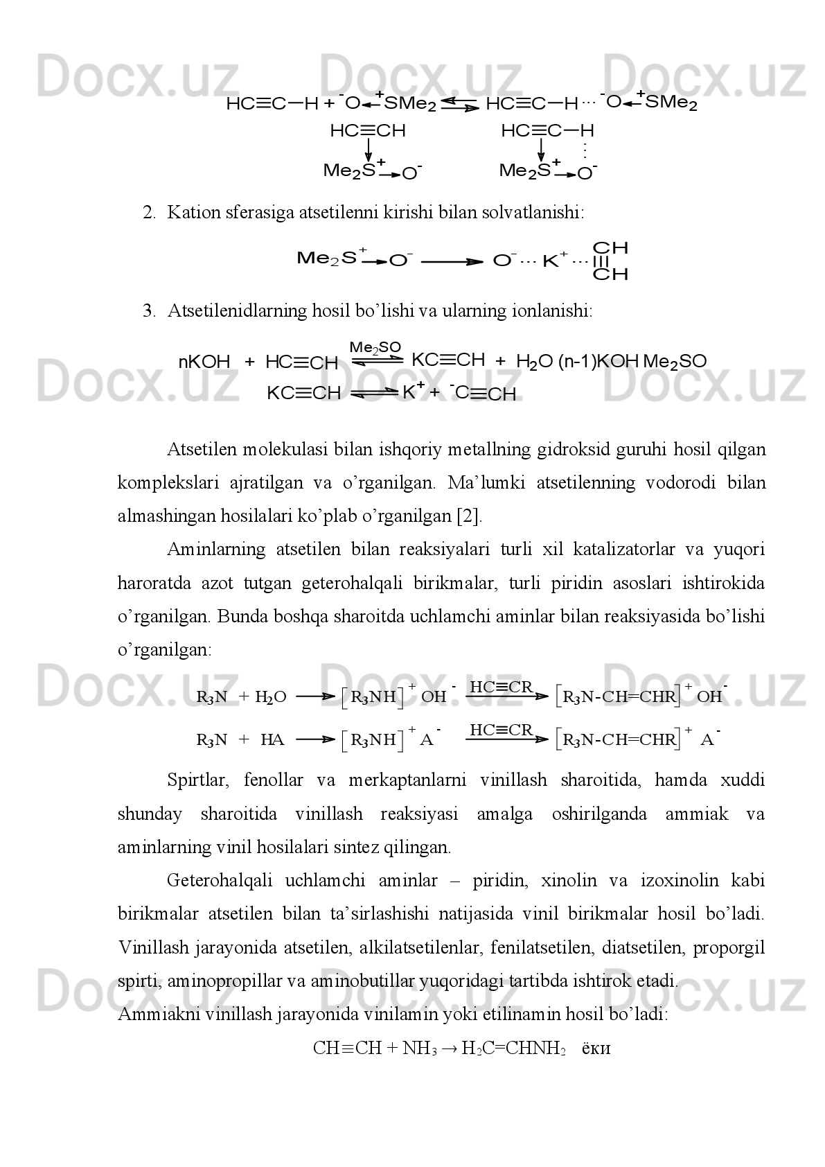 Mundarija
Kirish.....................................................................................................................
.3
I.   BoB.   Adabiyotlar
sharhi...................................................................................7
1.1.   Triazol hosilalarining olinishi va 
xossalari....................................................7
1.2.   1,2,3-triazol   halqasi   tuzilishining
asoslari..................................................... 26
1.3.   1,2,3-triazol   hosilalarini   qo’llanish   sohalari ……………………………..…
27
1.4.   1,2,3-triazol   hosilalari   bilan   oraliq   metallarning   kompleks
birikmalari …....28
1.5. Shiff asoslarining oraliq metallar bilan koordinatsion birikmalari ………...35
II.   BoB.   Tajribaviy   q ism ………………………………………………………
35
2.1.   Reagentlar,   tadqiqot   metodlari   va   analizlari …………………………….
….39
2.2.   1-atsetil-1,2,3-benztriazolni   olinishi
……………………………………….39
2.3.   1-atsetil-1,2,3-benztriazolni   oraliq   metallar   Co(II)   va     Cu(II)larning
xloridli,   nitratli   va   atsetatli   tuzlari   bilan   kompleks   birikmalarining   sintezi   va
tadkikoti ...40