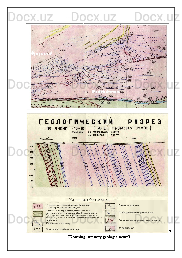 2
.2Konning umumiy geologic tasnifi. 
