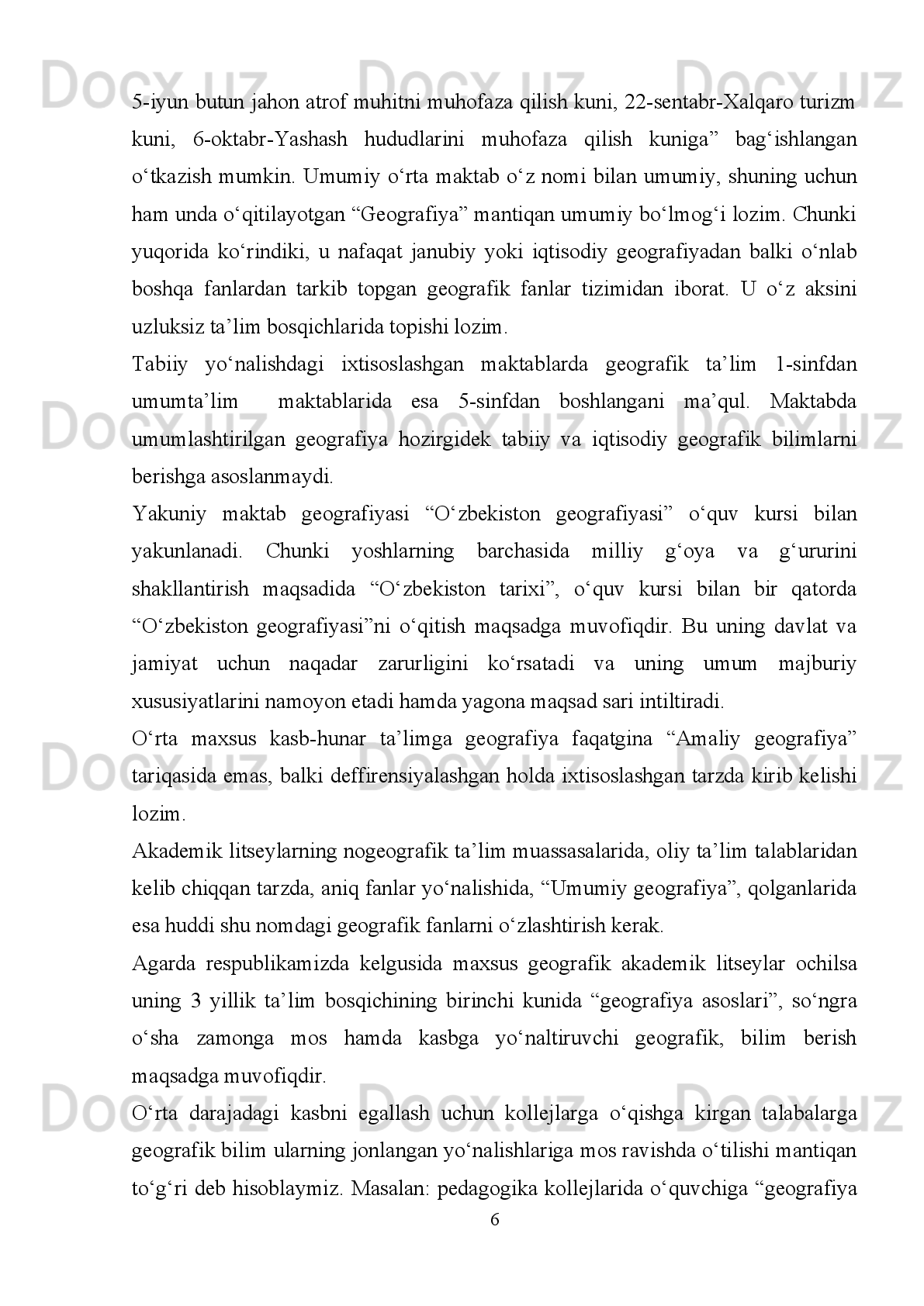 3. Siz   yashab   turgan   rayonda   qishloq   xо‘jaligining   qaysi   tarmoqlari
rivojlangan.
4. Paxtaning asl vatani qayer?
5. Paxtadan qanday mahsulotlar olinishini eslang?
Darslik   bilan   ishlashdan   tashqari,   о‘quvchilarni   adabiyotlar   bilan
ishlashga   qiziqtirish,   undan   zarur   geografik   ma’lumotlarni   topa   olishga
о‘rgatish   lozim.   О‘quvchilarni   qо‘shimcha   adabiyotlar   bilan   ishlashga
qiziqtirish  uchun о‘qituvchi  ilmiy-ommabop  va badiiy adabiyotlardan qiziq
faktlar,   ajoyib   о‘simliklar   yoki   xayvonlar   haqida,   aholining   urf-odatlari
haqida sо‘zlab berishi kerak. Qо‘shimcha adabiyotlar yuzasidan beriladigan
topshiriqlar bir yoki necha о‘quvchiga topshirilishi mumkin.
25 