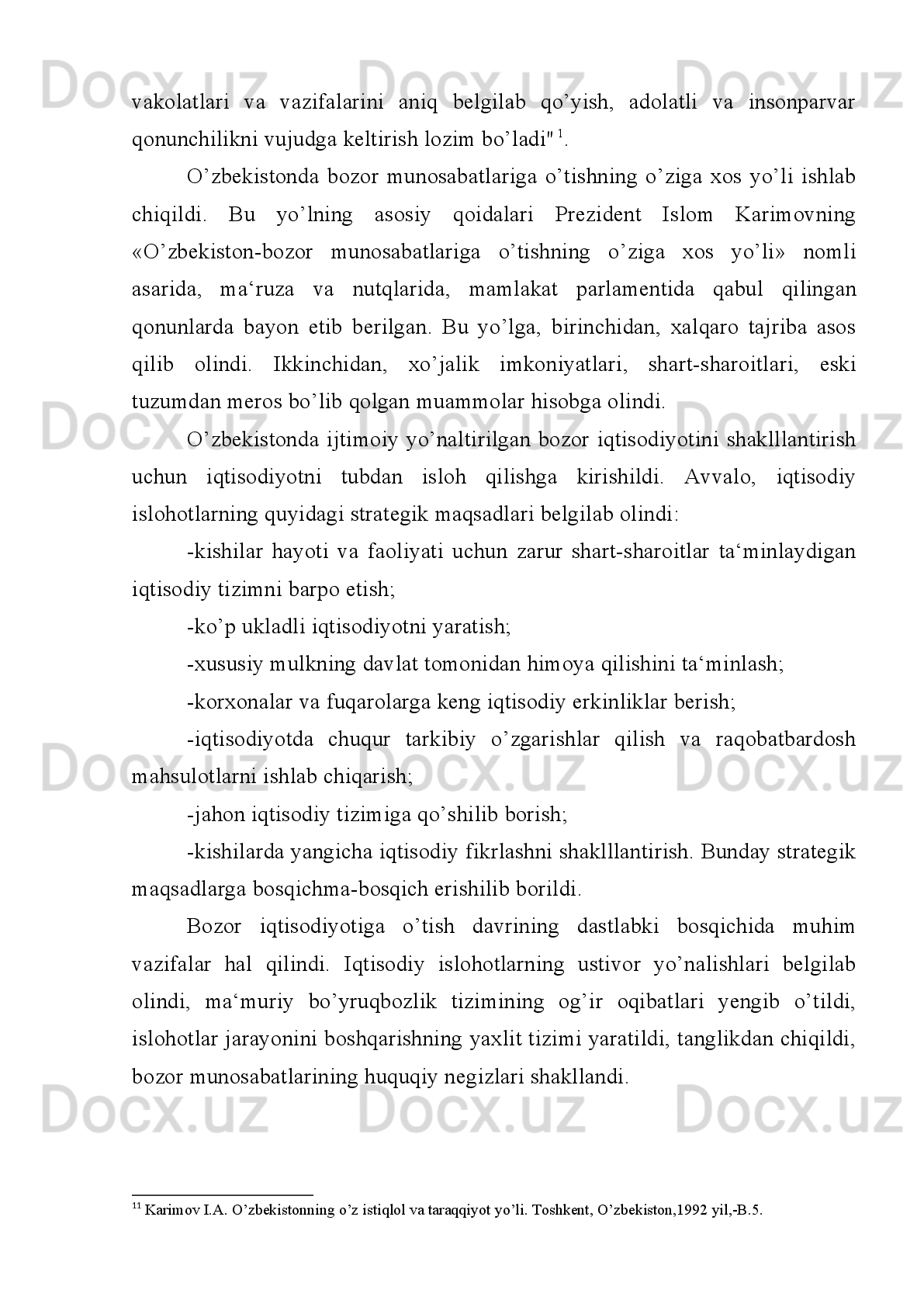 rivojlantirishni   rag’batlantirish   bo’yicha   davlat   siyosatining   joylarda   amalga
oshirilishini ta‘minlash sohasidagi vazifalar belgilandi.
Qashqadaryoda   «Tadbirkorbank»ning   «Biznesfond»   mablag’lari   hisobidan
tadbirkorlarga   50   million   so’mlik   imtiyozli   kreditlar   ajratish   va   o’z   resurslaridan
dehqon, fermer xo’jaliklariga 20 million so’mlik, sanoat va qurilish sohsiga million
so’mlik   kreditlar   berish   hamda   4   ta   xorijiy   kredit   olishga   ko’maklashish
rejalashtirildi.
O’zbekistan   tashqi   iqtisodiy   faoliyat   milliy   banki   ekspertlari   Osiyo
Taraqqiyot Banki mablag’i hisobidan kredit ajratish uchun Qashqadaryodagi ikkita
kichik   biznes   sub‘ektlari   Qarshi   shahridagi   «Al-Said»   fir masi   va   Qarshi
tumanidagi  «Rajab  momo»  fermer  xo’jaligining biznes  loyihalarini  ko’rib  chiqib,
ijobiy baholadilar.
«Al-Said»firmasi   Frantsiyaning   “Stera-S”   kompaniyasidan   plastmas sa
idishlari ishlab chiqaradigan uskunalarni sotib olish uchun 420 ming AQSh dollari
miqdorida kredit 2000 yilda olishga kelishildi. «Rajab momo» fermer xo’jaligi esa
Germaniyaning   «Tessen»   kompaniyasining   meva   va   sabzavotlarini   quritishga
mo’ljallangan   uskunalarni   sotib   olish   uchun   400   ming   Germaniya   markasi
miqdorida kredit ajratishga kelishil di. 1
Qashqadaryodagi   «Ufq»   biznes   inkubatori   o’z   faoliyatini   kichik   va   o’rta
biznesni rivojlantirishga qaratib yaxshi natijalarga erishdi. 1999 yil da «Ufq» biznes
inkubatori sub‘ektlari tomonidan 116 million so’mlik mahsulot ishlab chiqarildi va
aholiga   xizmat   ko’rsatildi.   Shundan   1,17   million   so’mlik   mahsulot   va   xizmatlar
biznes   inkubatorining   hissasiga   to’g’ri   keladi.   Bundan   tashqari   1999   yilda   bozor
infratuzilmalarning turli institutlari bilan o’tkazilgan xususiy tadbirkorlik va ki chik
biznesni   rivojlantirishga   bag’ishlangan   20   dan   oshiq   ilmiy   amaliy   seminar   ham
biznes-inkubator faoliyatining yanada kuchayishini ta‘minladi.
Kichik   korxona   Buxorodan   keltirilgan   paxtadan   tayyorlangan   chit   va   satin
materiallaridan ko’plab choyshab to’plamlari tikib sotishdi. O’z muddatida uzilgan
qarz uchun navbatsiz  20 foizli  1 million so’mlik imtiyozli  qarz olishga  muvaffaq
1 1
 Tadbirkorlik iqtisodiyot taraqqiyot asosi.//Qashqadaryo, 1999 yil 7-avgust.