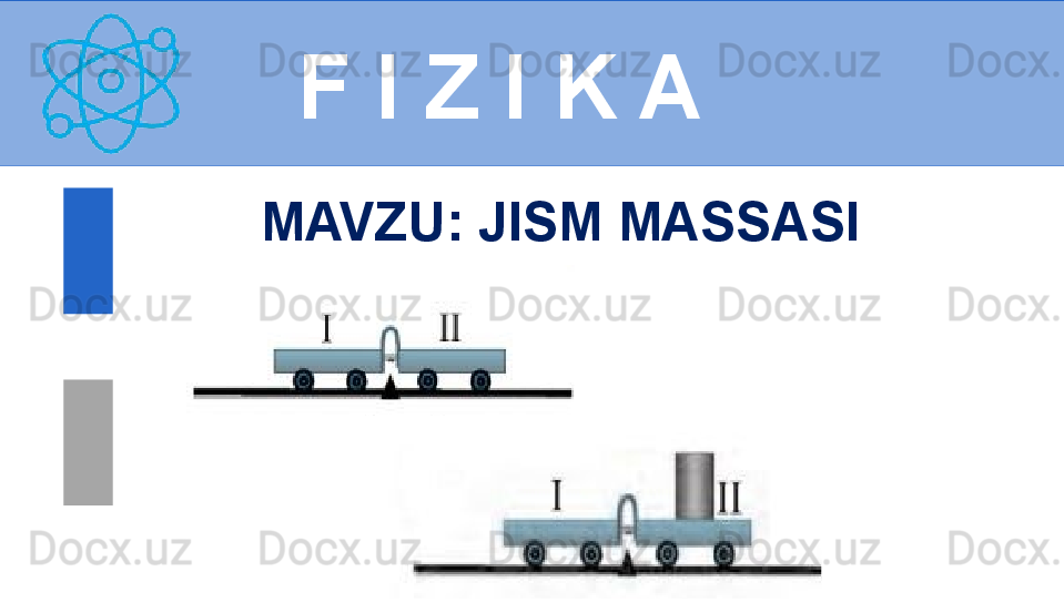 
 
F I Z I K A
M AVZU :  JISM MASSASI 