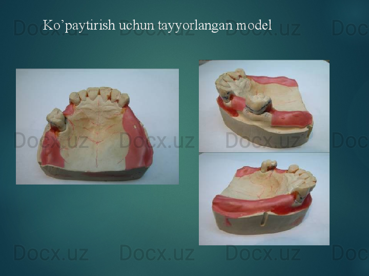 Ko’paytirish uchun tayyorlangan model  