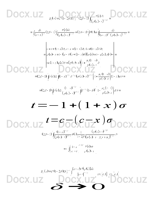 t	=	−	1	+	(	1	+	x	)	σ	
t	=	с	−	(	с	−	x	)	σ .
 ,   ,	
δ	→	0 
