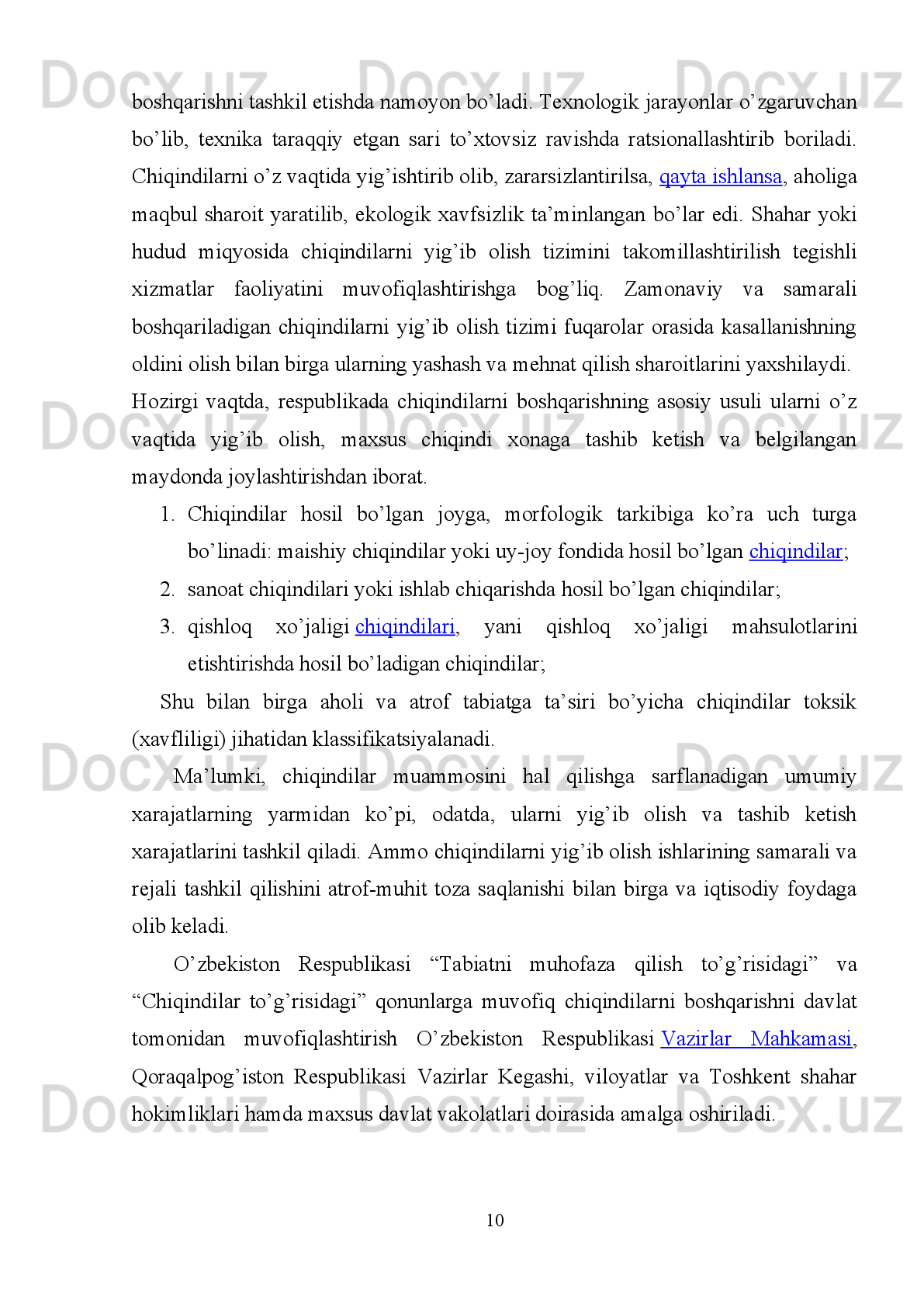 NEFT VA NEFT MAHSULOTLARI
CHIQINDILARI ASOSIDAGI SINTEZLAR
Mundarija
KIRISH …………………………………………….……………….……………3
I.Adabiyotlar sharhi
1. 1 Neft va neft mahsulotlari  haqida tushuncha...................................................4
1.2  Neft to’g’risida qiziqarli ma’lumotlar..........................................................8
1.3  Sanoat   qattiq   chiqindilarini   ajratib   olish   va   qayta   ishlash   ……….……......10
II.Tajriba qismi
2.1   Neft mahsulotlarini qayta ishlash texnologiyalari…………………..……16
2.2  Qayta o’zlashtirilgan kimyoviy moddalarning ishlatilishi......................….20
III. Olingan natijalar tahlili
3.1   Neft mahsulotlarini qayta ishlash texnologiyalari sinetzi...........................25
XULOSA……………………………………………………………………......28
FOYDALANILGAN ADABIYOTLAR…………………………………........30
2 