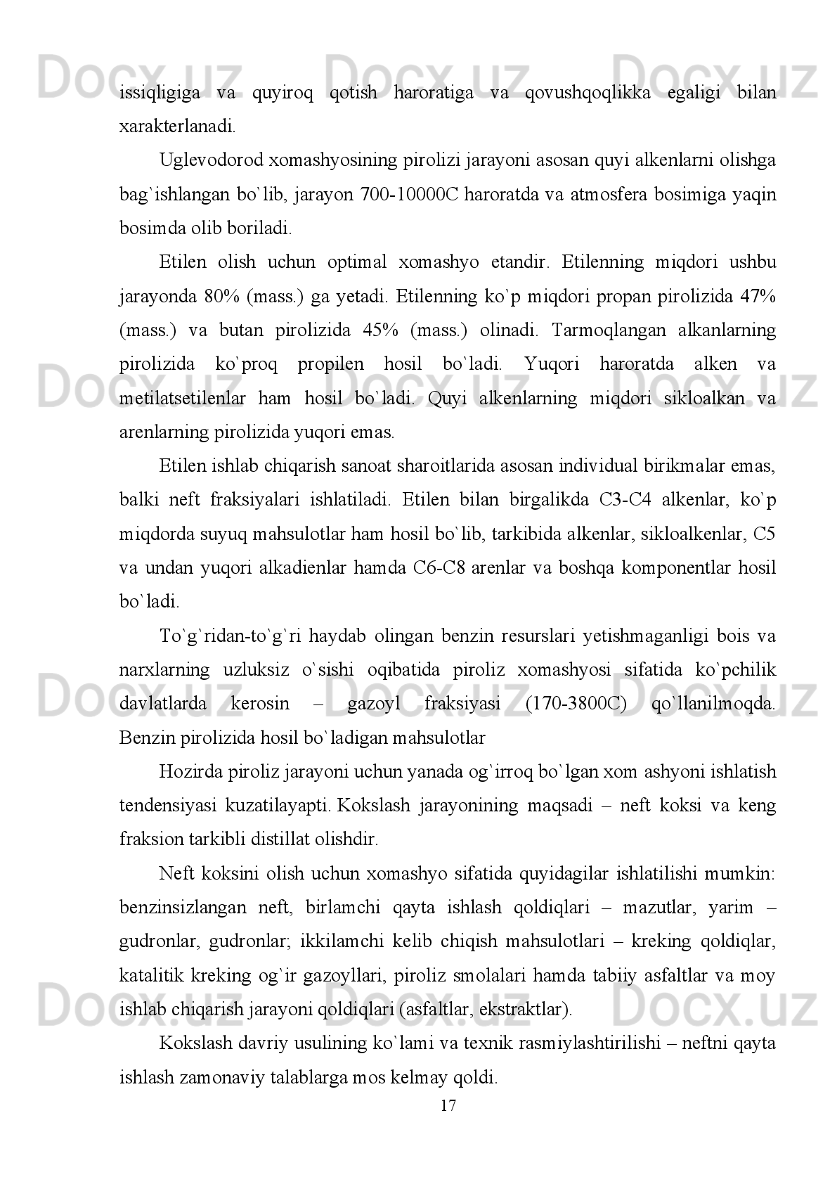 1960   yilda   neft   qazish   ishiga   1   birlik   energiya   sarflab   100   birlik   olingan.   Bu
koeffisiyent   har   yili   2   birlikka   pastlab   boradi.   2000   yilda   12-20ni   tashkil   qilgan.
Shu   ketishda   kelajakda   neft   qazib   chiqarish   energetik   nuqtai   nazardan   behuda
ishga aylanadi.
Neft   kelib   chiqishi   to’g’risidagi   ilk   nazariyalardan   birida   bu   qora   modda
kitning   peshobi   bo’lib,   ummon   tubiga   cho’kib   qolgan,   keyin   yerosti   kanallaridan
yer   qobig’iga   sizib   o’tgan,   deb   taxmin   qilinadi.   Qazib   olingan   neftning   faqat
yarmidan   benzin   olinadi,   qolgani   esa   turli-tuman   mahsulotlar   ishlab   chiqarishda
ishtirok etadi.
Neft   yordamida   DVD   va   CD   disklari,   telefon   va   kompyuterlar,   tank   va
samolyotlar,   labbo’yoq   va   atirlar,   tish   pastasi   va   kir   yuvish   kukuni,   antiseptik   va
boshqa   dori-darmonlar   ishlab   chiqariladi.   Bu   hali   to’liqro’yxat   emas.
Saudiya Arabistonidagi 50x15km o’lchamdagi Safoniya koni dunyodagi eng yirik
kon hisoblanadi. 1951 yilda ochilgan bo’lib, unda 37 mlrd barrelga yaqin neft va
151   mlrd   kubmetr   gaz   bor.   Buncha   miqdordagi   neft   AQSh   ehtiyojini   deyarli   5
yilga qondiradi.
Xom   neft   tarkibida   1000ga   yaqin   komponentlar   mavjud.
Deepwater Horizon platformasidagi Macondo qudug’i portlashi natijasida Meksika
ko’rfazida   taxminan   4,9   mln   barrel   neft   oqib   ketgan.   ir   tomchi   neft   25   litr   suvni
ichishga yaroqsiz qiladi eft faqatgina qora emas, rangsiz, zangori, jigarrang, sariq,
qizil bo’lishi mumkin, buning ustiga har bir rangdagisining ham o’ziga xos tuslari
bor.
1.3  Sanoat   qattiq   chiqindilarini   ajratib   olish   va   qayta   ishlash  
Ilmiy-texnik   taraqqiyotning   rivojlangan   davrida   tabiat   va   jamiyatning   o’zaro
ta’siri   bilan   bog’liq   bo’lgan   muammolar ,   asosiy   va   murakkab   muammolar   bo’lib
bormoqda.   Shulardan   biri   geografik   muhitning   qattiq   sanoat   chiqindi   moddalari
bilan ifloslanishi va uni oldini olish muammosidir.
Ilmiy-texnik   taraqqiyot   sanoat   korxonalarida   texnikani,   ishlab   chiqarish
texnologiyasini   uzluksiz   takomillashtirishda ,   ijtimoiy   mehnat   mahsuldorligining
o’sishiga   va   ish   sharoitlarining   yaxshilanishiga   olib   keluvchi   mehnatni   va
9