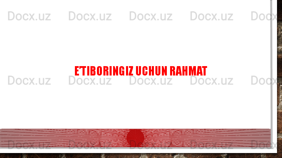 E’TIBORINGIZ UCHUN RAHMAT  