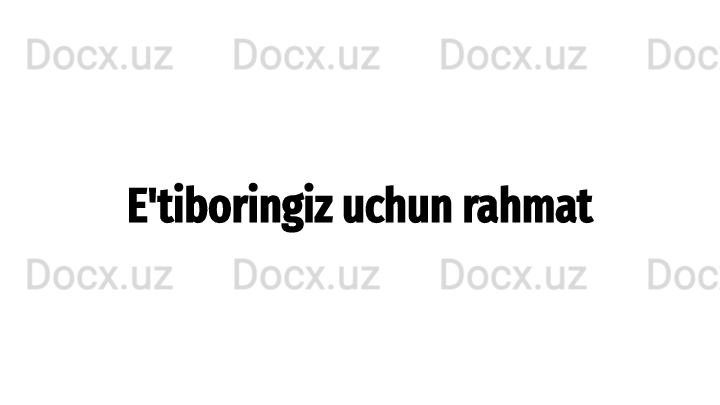 E'tiboringiz uchun rahmat