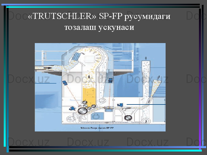 « TRUTSCHLER »  SP-F Р   русумидаги 
тозалаш ускунаси 