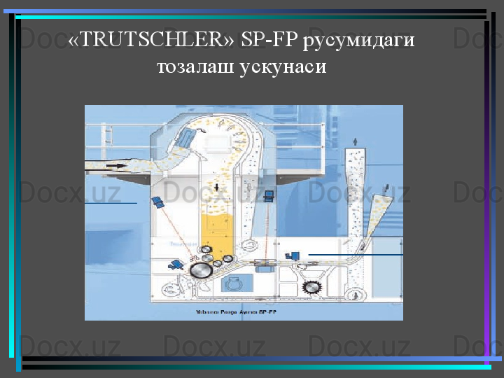 « TRUTSCHLER »  SP-F Р   русумидаги 
тозалаш ускунаси