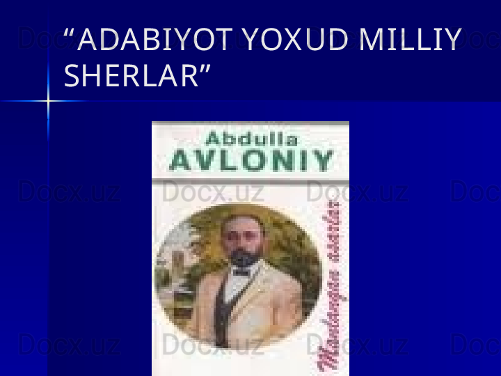 “ ADA BI YOT YOX UD MI LLIY  
SHERLA R” 