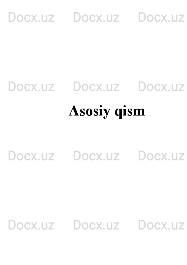 Asosiy qism 