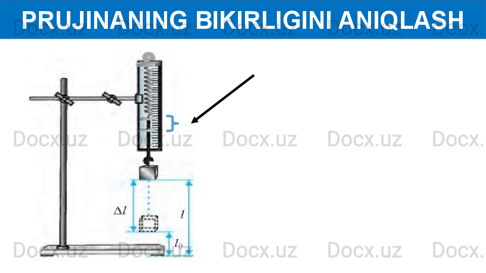 PRUJINANING BIKIRLIGINI ANIQLASH 